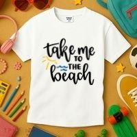 Take Me To The Beach Cute Vacation Kids T-Shirt thumb 3