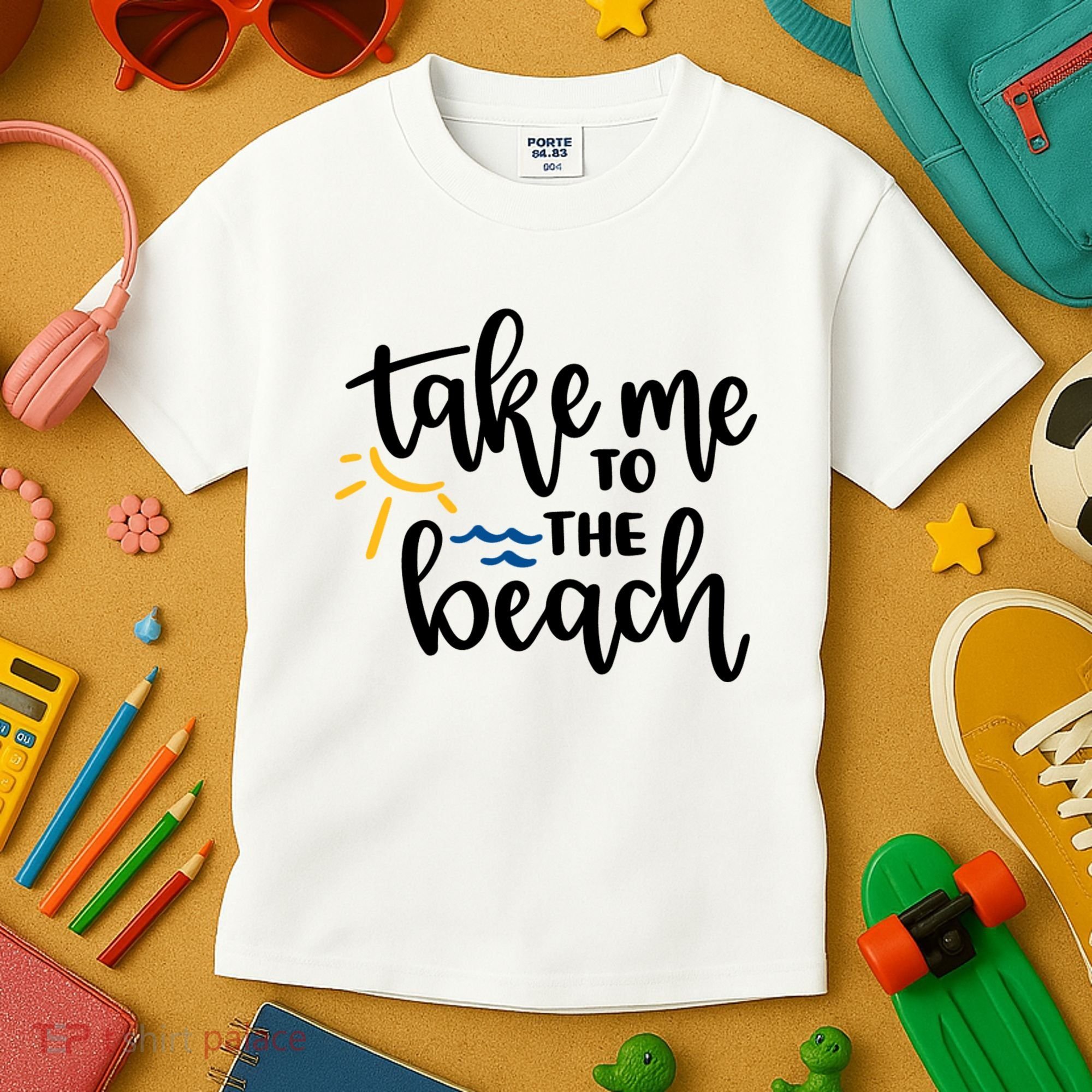 Take Me To The Beach Cute Vacation Kids T-Shirt