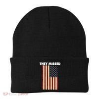 They Missed Trump Rally Shooting Gun Shot Beanie thumb 0