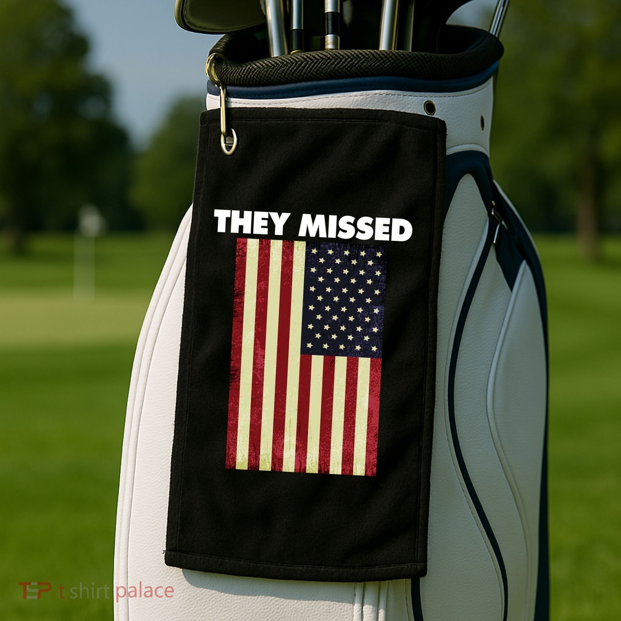They Missed Trump Rally Shooting Gun Shot Golf Towel