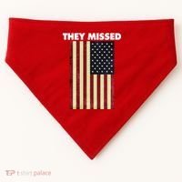 They Missed Trump Rally Shooting Gun Shot USA-Made Doggie Bandana thumb 0