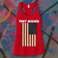 They Missed Trump Rally Shooting Gun Shot Women's Tank Top thumb 3