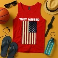 They Missed Trump Rally Shooting Gun Shot Tank Top thumb 4