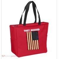 They Missed Trump Rally Shooting Gun Shot Tote Bag thumb 2