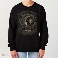 The Moon Tarot Card Goth Emo Occult Graphic Women's Sweatshirt thumb 0