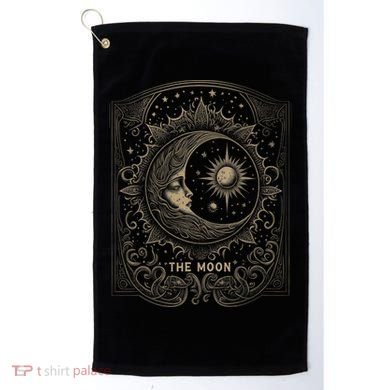 The Moon Tarot Card Goth Emo Occult Graphic Golf Towel