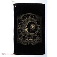 The Moon Tarot Card Goth Emo Occult Graphic Golf Towel thumb 0