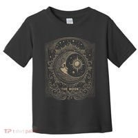 The Moon Tarot Card Goth Emo Occult Graphic Toddler T-Shirt thumb 0