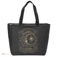 The Moon Tarot Card Goth Emo Occult Graphic Tote Bag thumb 0