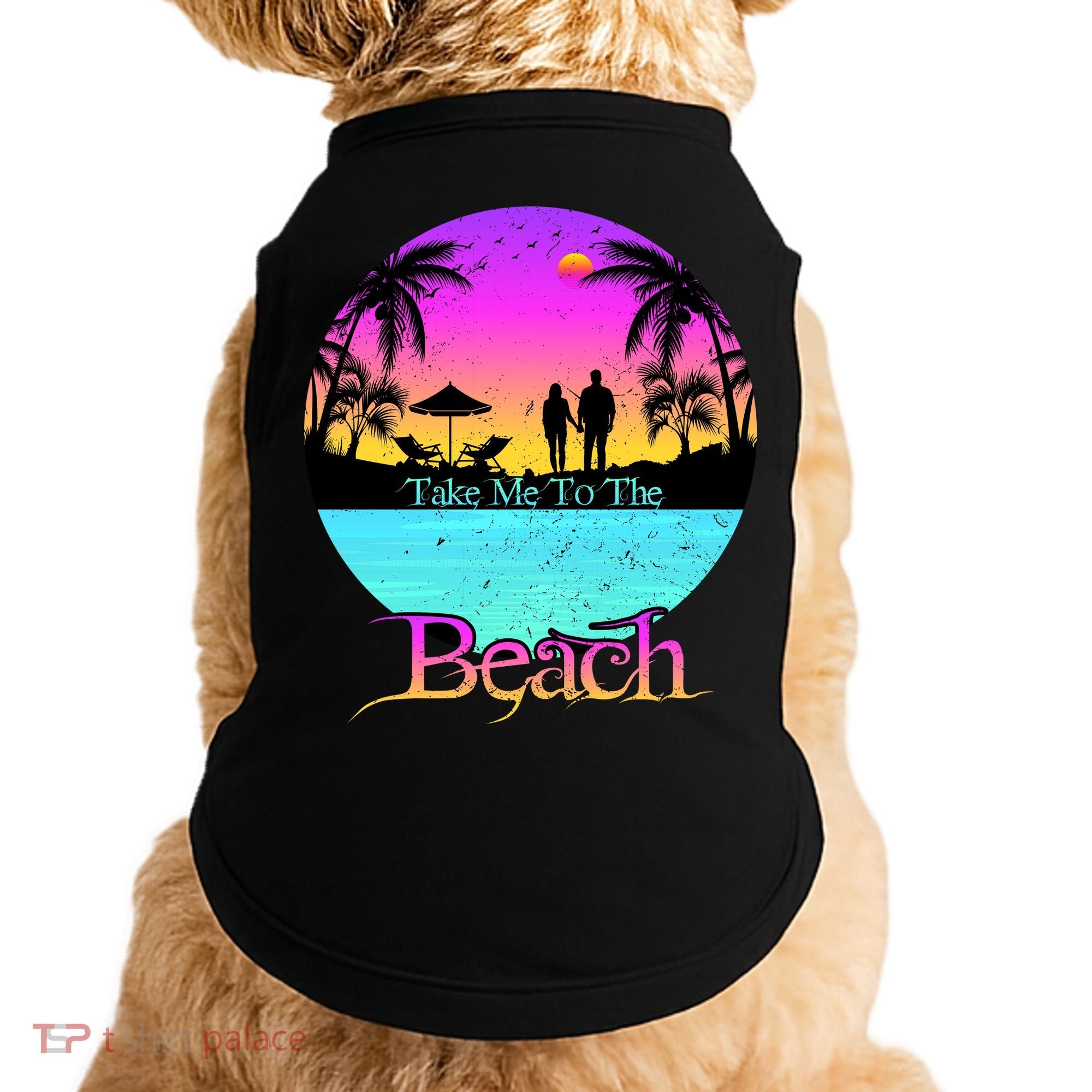 Take Me To The Beach With A Summer Couple Doggie Tank