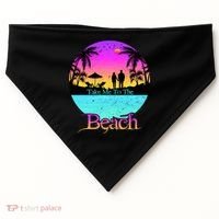 Take Me To The Beach With A Summer Couple USA-Made Doggie Bandana thumb 0