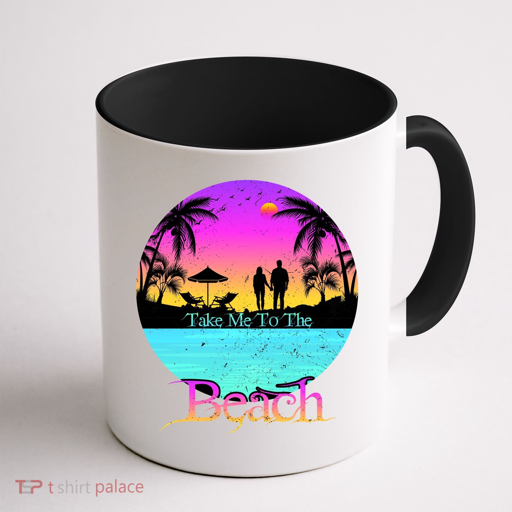 Take Me To The Beach With A Summer Couple Coffee Mug
