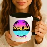 Take Me To The Beach With A Summer Couple Coffee Mug thumb 3