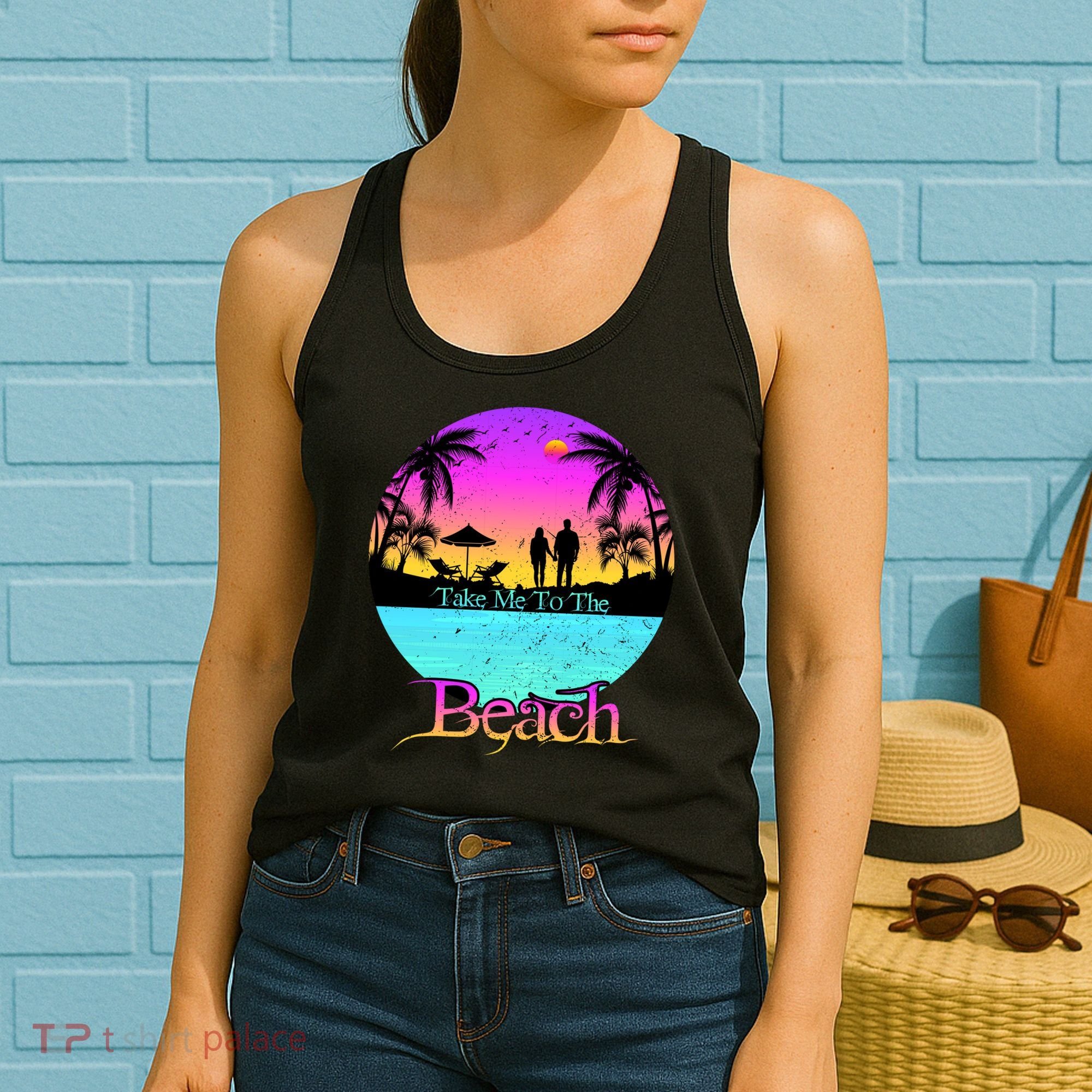 Take Me To The Beach With A Summer Couple Women's Tank Top