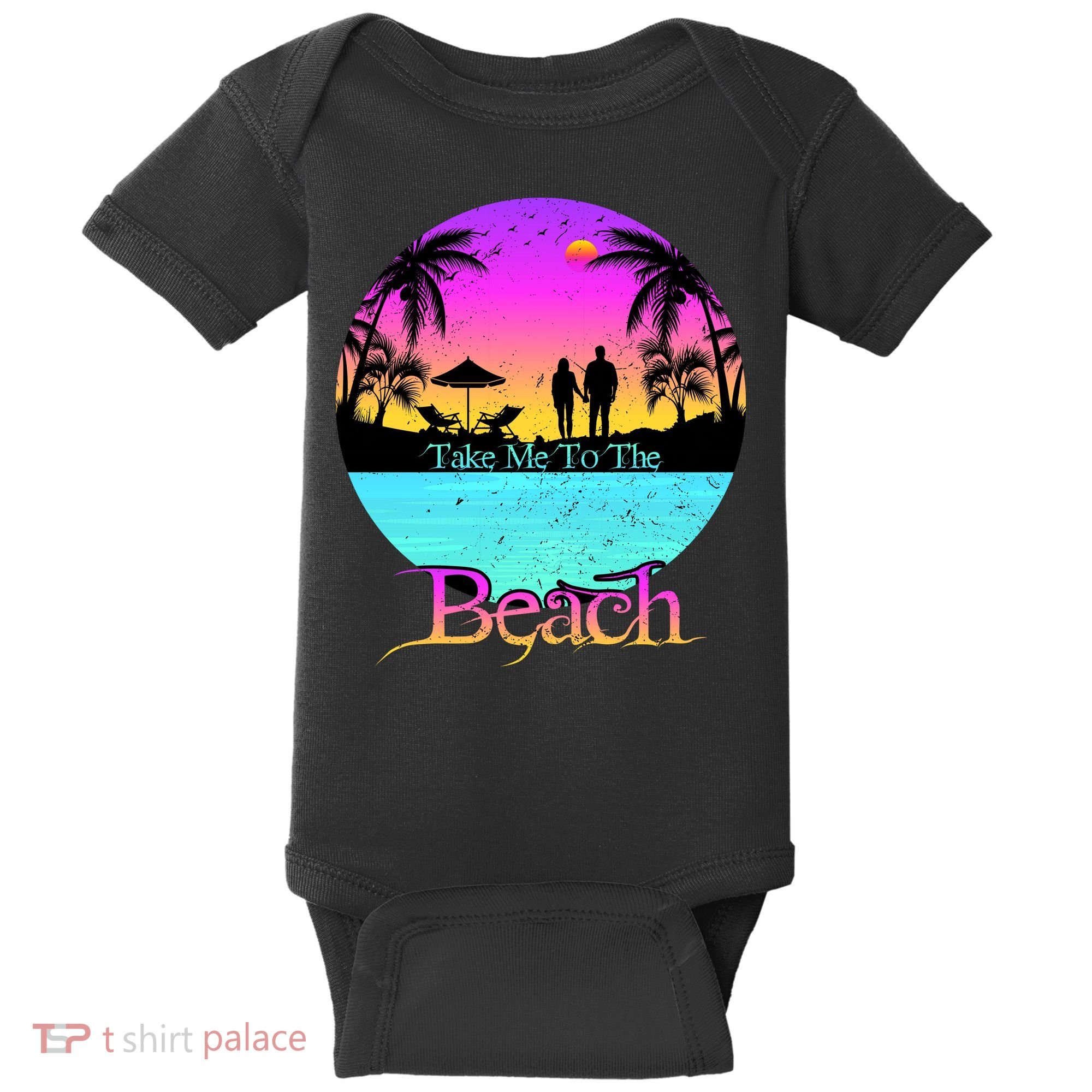 Take Me To The Beach With A Summer Couple Baby Bodysuit