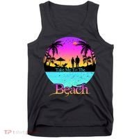 Take Me To The Beach With A Summer Couple Tank Top thumb 0