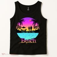 Take Me To The Beach With A Summer Couple Tank Top thumb 2