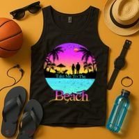 Take Me To The Beach With A Summer Couple Tank Top thumb 4