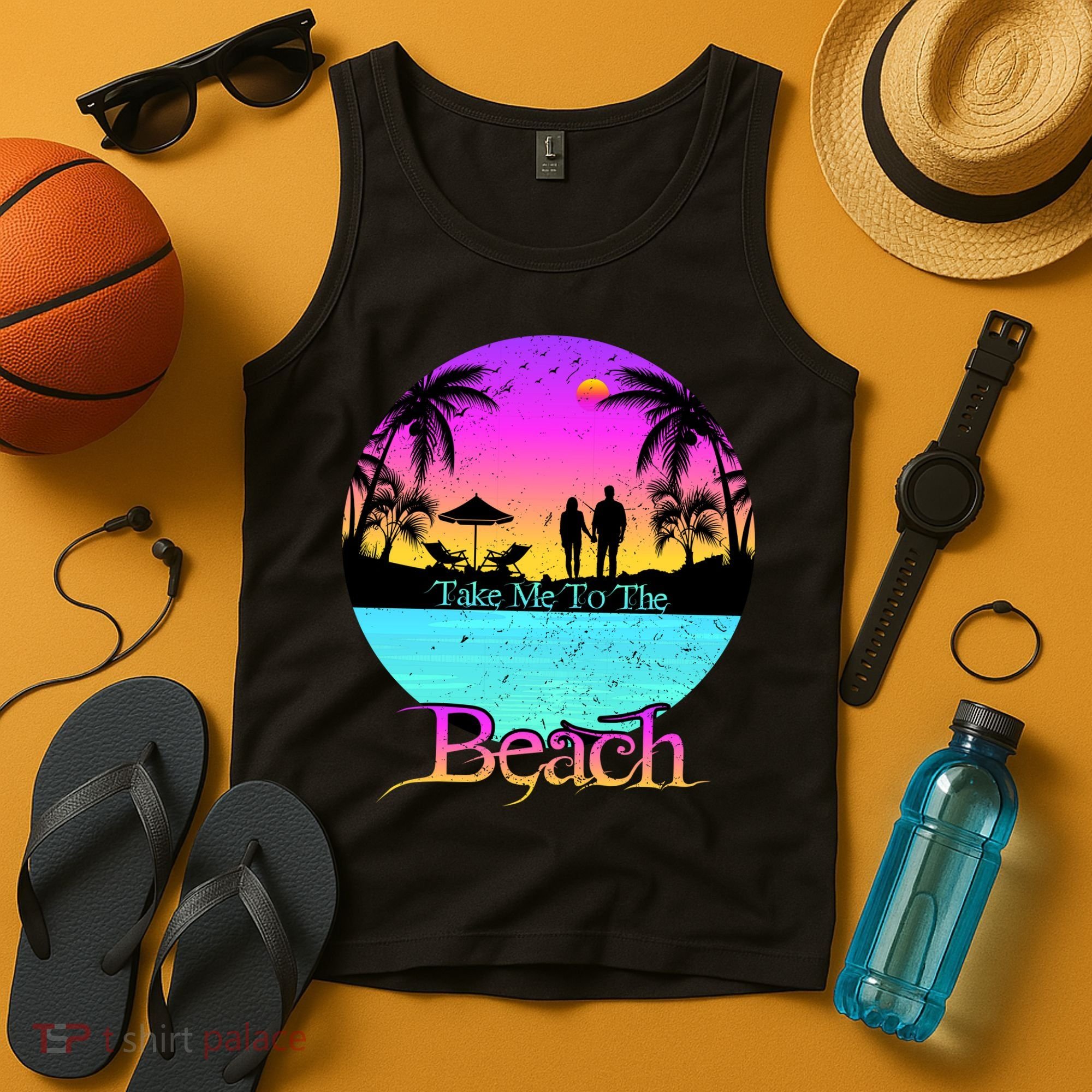 Take Me To The Beach With A Summer Couple Tank Top
