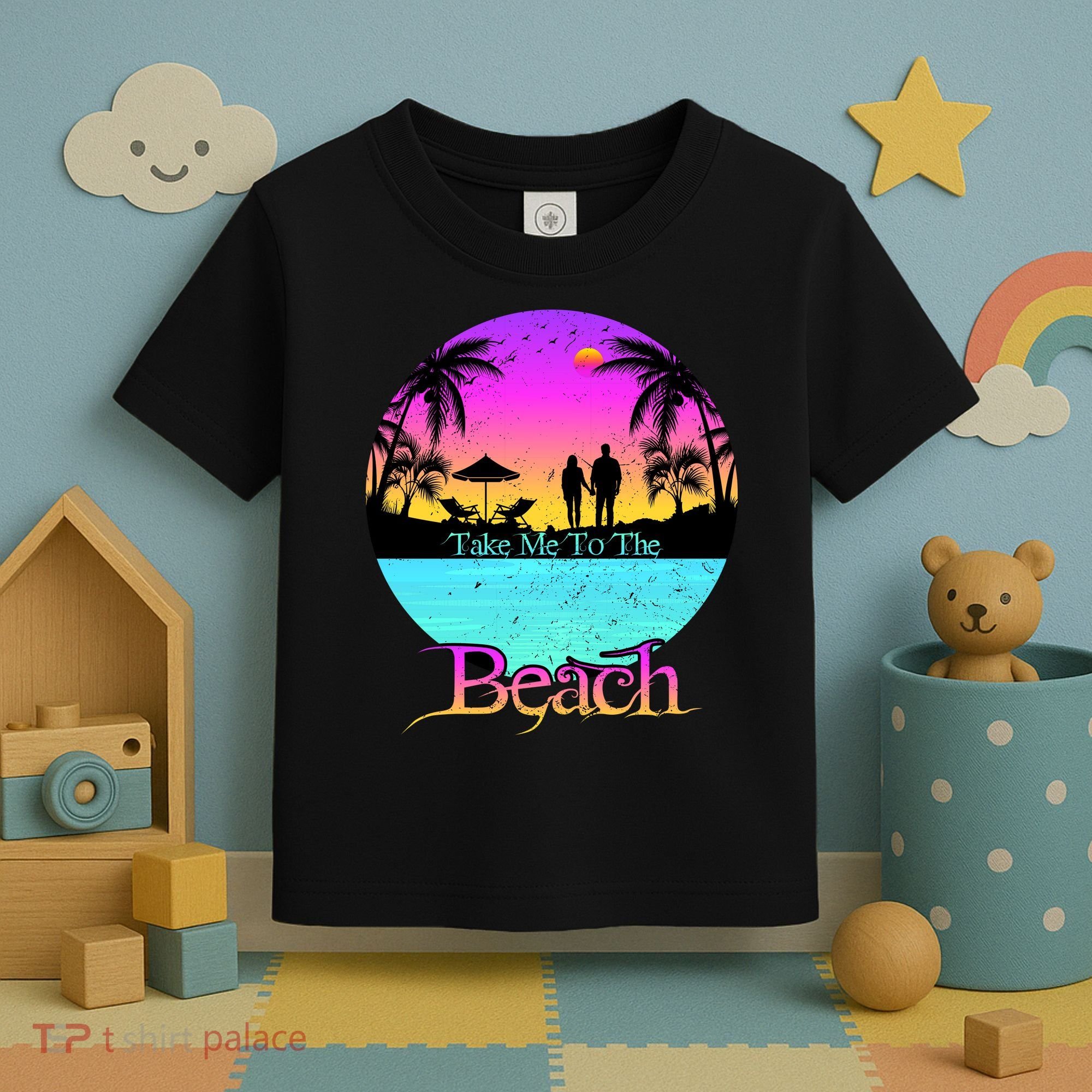 Take Me To The Beach With A Summer Couple Toddler T-Shirt