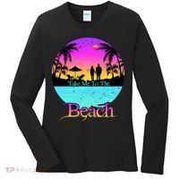Take Me To The Beach With A Summer Couple Women's Long Sleeve Shirt thumb 0