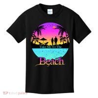 Take Me To The Beach With A Summer Couple Kids T-Shirt thumb 0