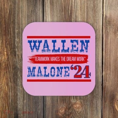 Teamwork Makes The Dream Work Malone 24 Coaster