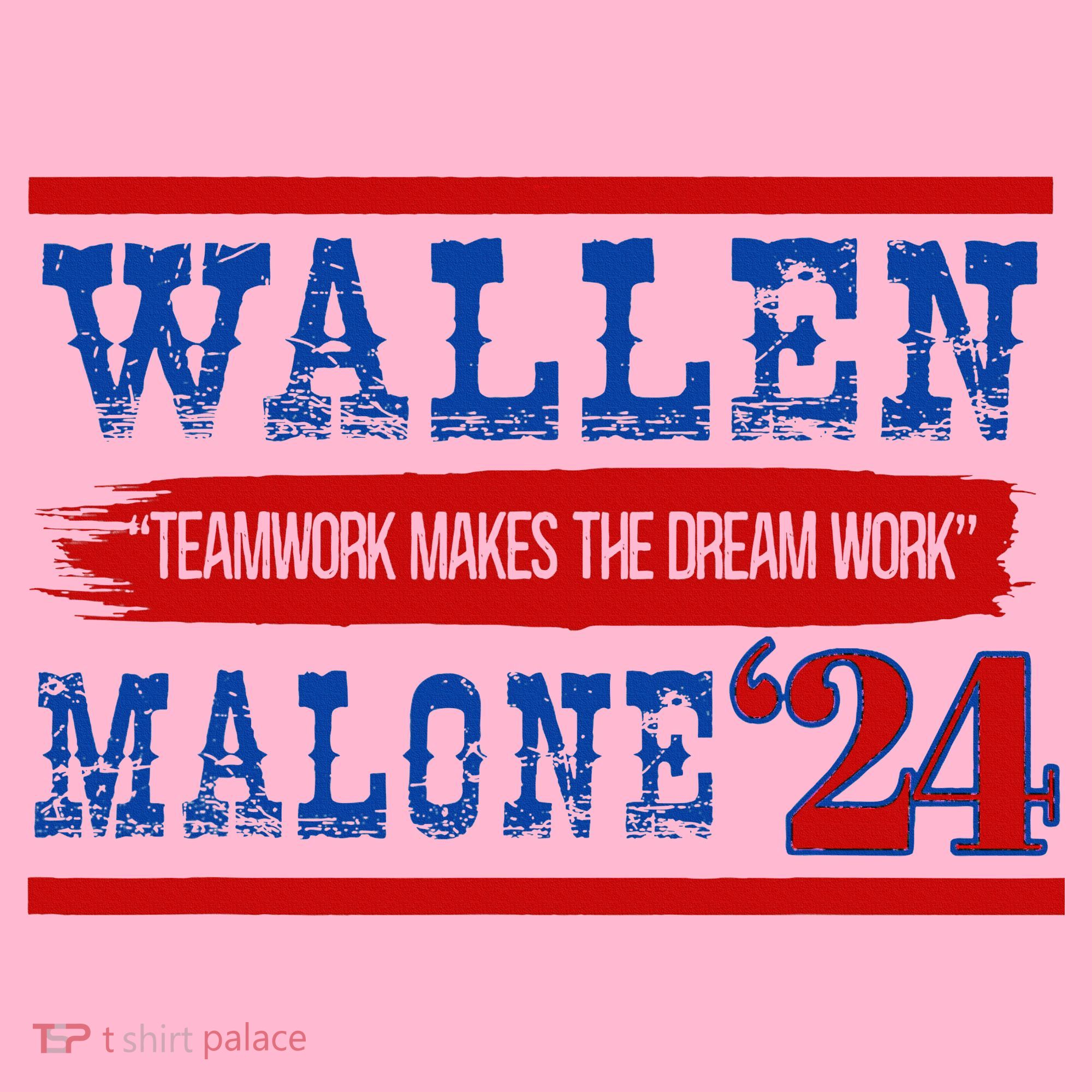Teamwork Makes The Dream Work Malone 24 Coaster