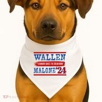 Teamwork Makes The Dream Work Malone 24 USA-Made Doggie Bandana thumb 1