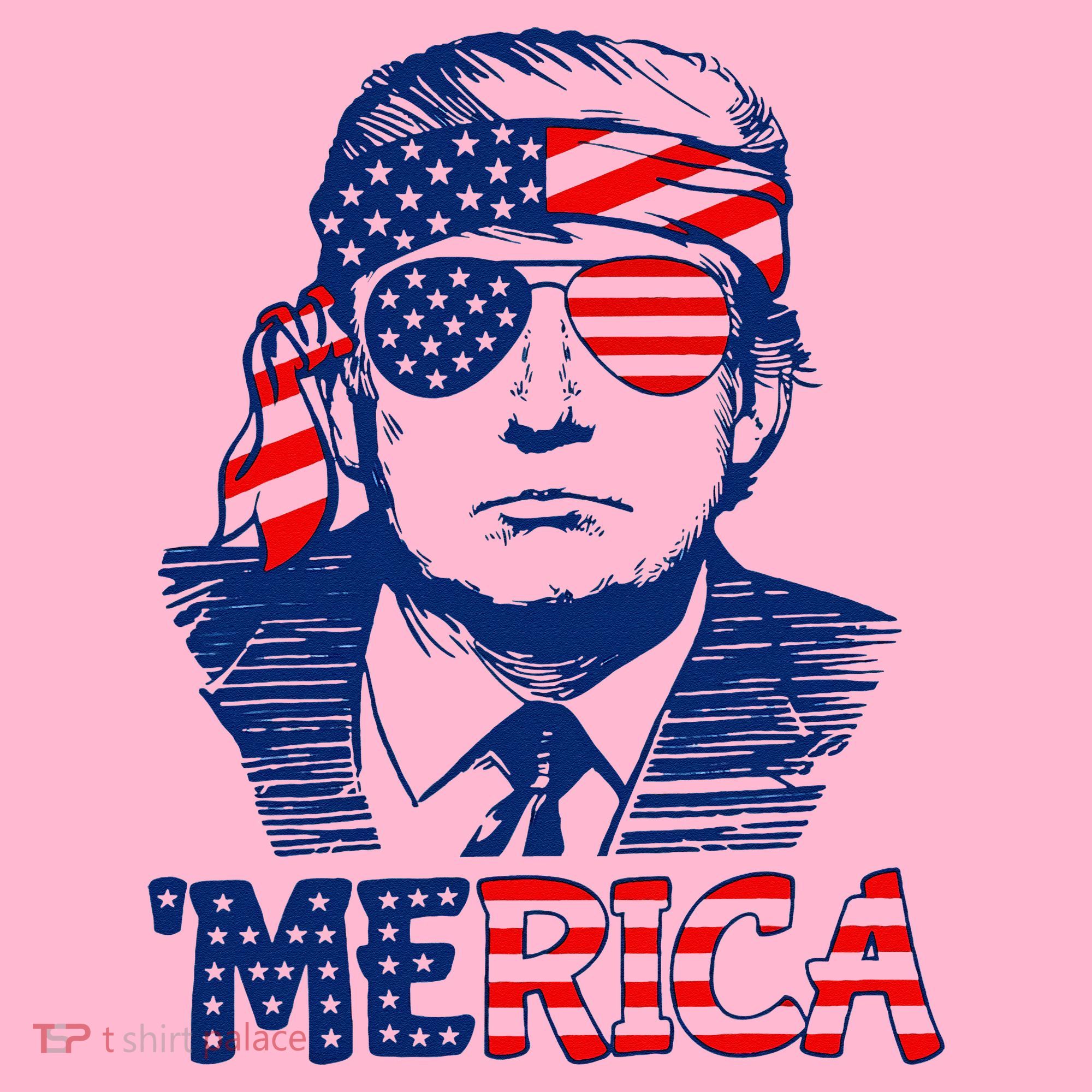 Trump Merica Trump Funny 4th Of July Coaster