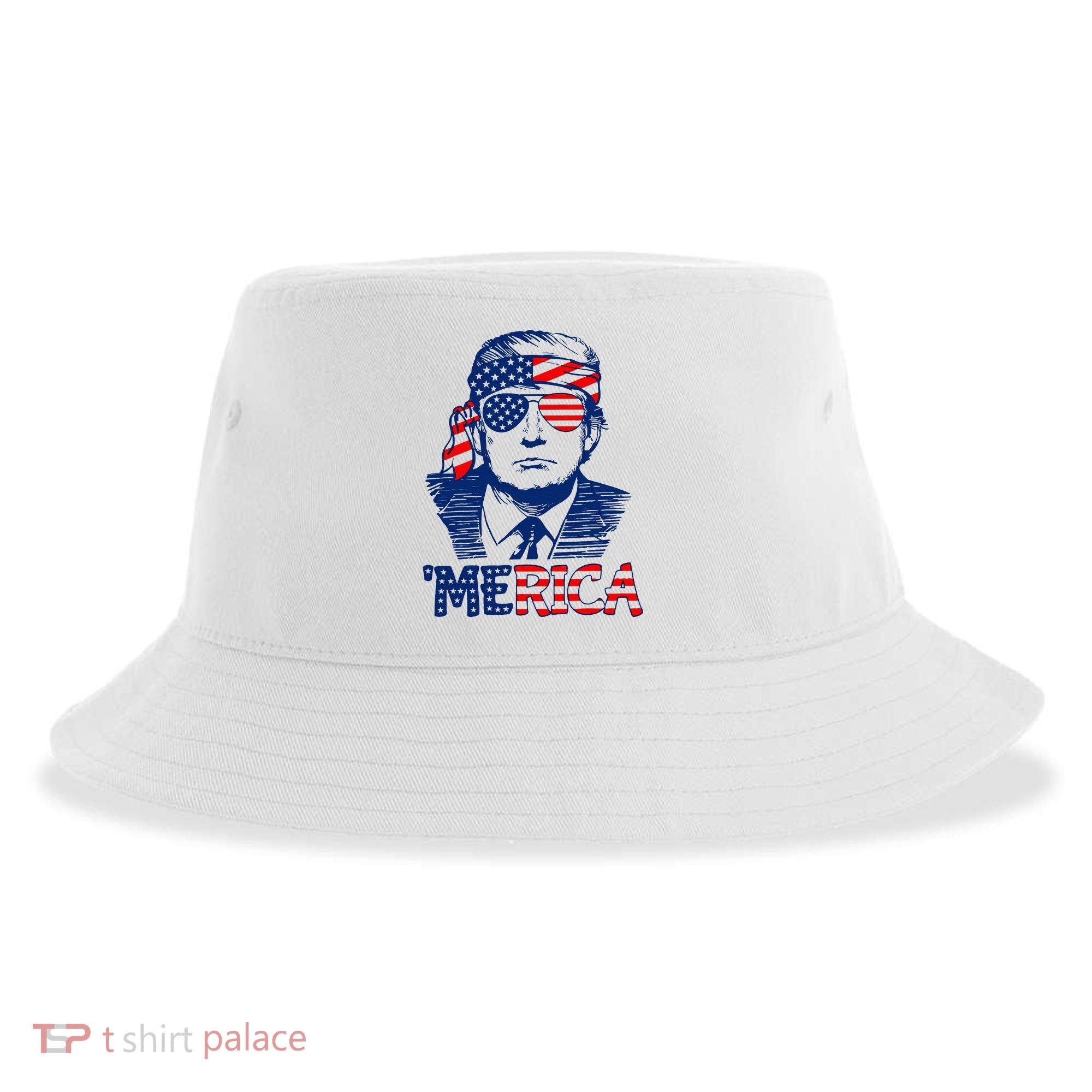 Trump Merica Trump Funny 4th Of July Sustainable Bucket Hat
