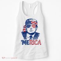 Trump Merica Trump Funny 4th Of July Women's Tank Top thumb 0