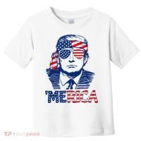 Trump Merica Trump Funny 4th Of July Toddler T-Shirt thumb 0