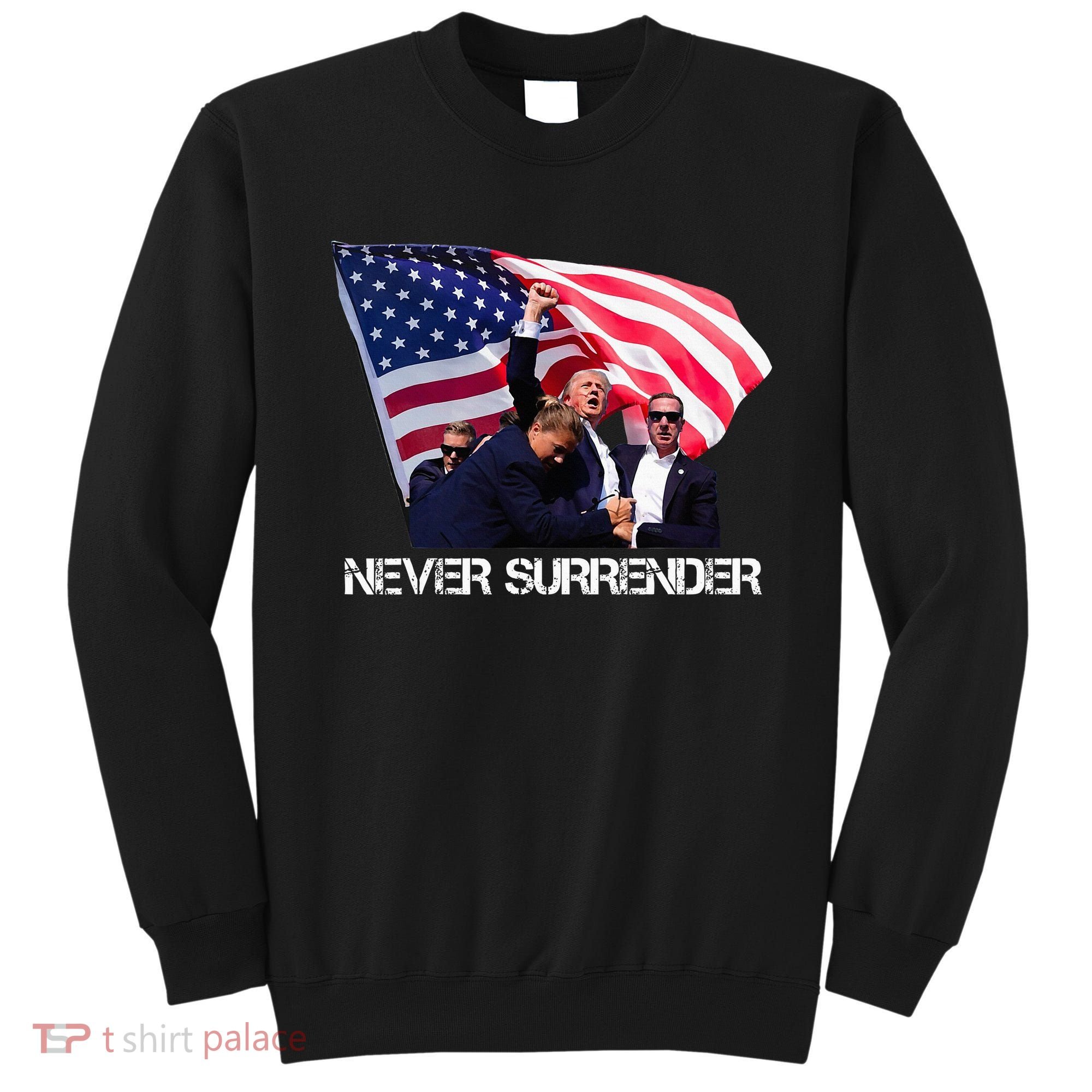 Trump Merica Trump American Flag Sweatshirt