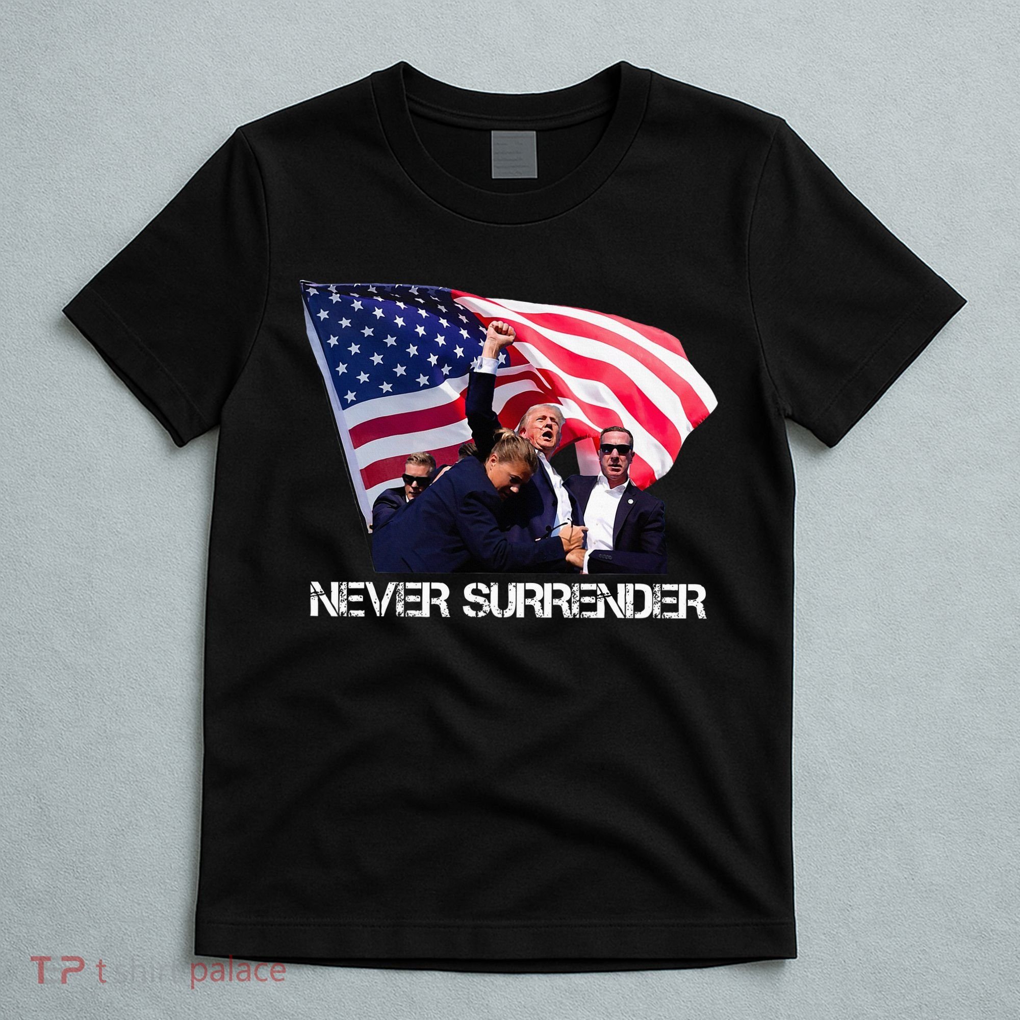Trump Merica Trump American Flag T-Shirt