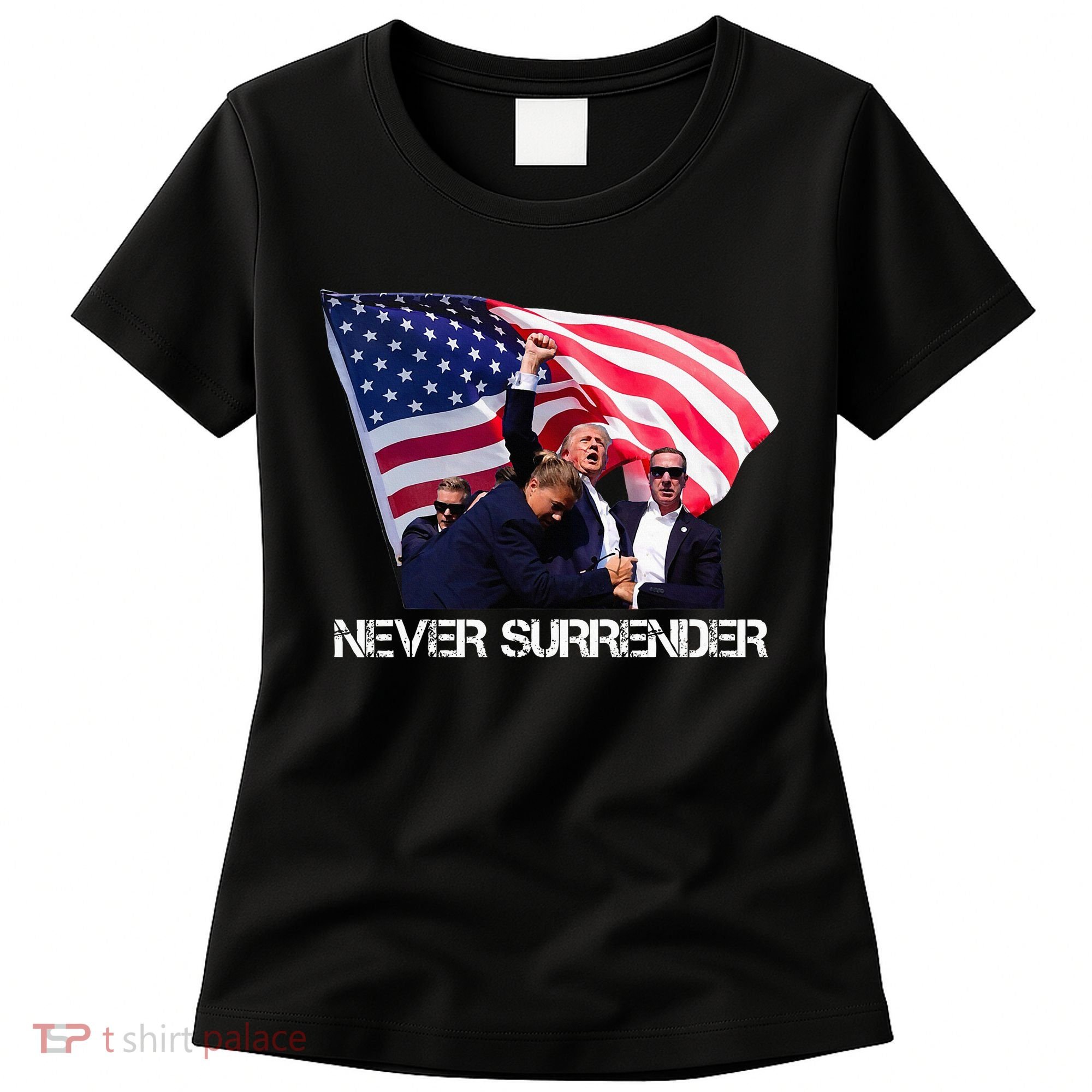 Trump Merica Trump American Flag Women's T-Shirt