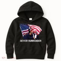 Trump Merica Trump American Flag Kids Hoodie thumb 0