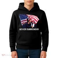 Trump Merica Trump American Flag Kids Hoodie thumb 4