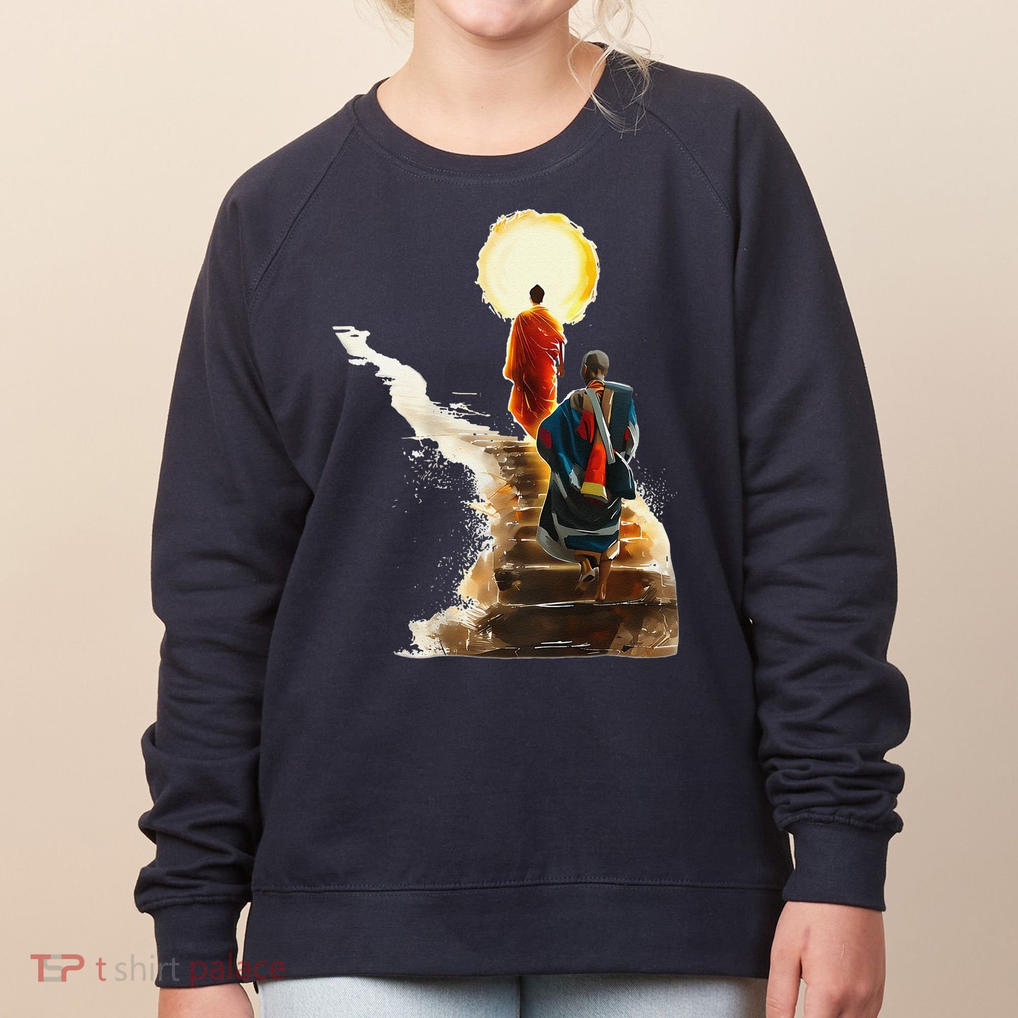 Thich Minh Tue On Back Monks Vietnamese Women's Sweatshirt