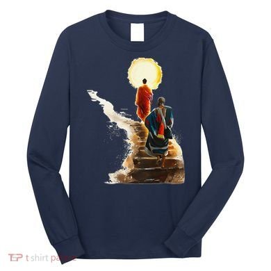 Thich Minh Tue On Back Monks Vietnamese Long Sleeve Shirt