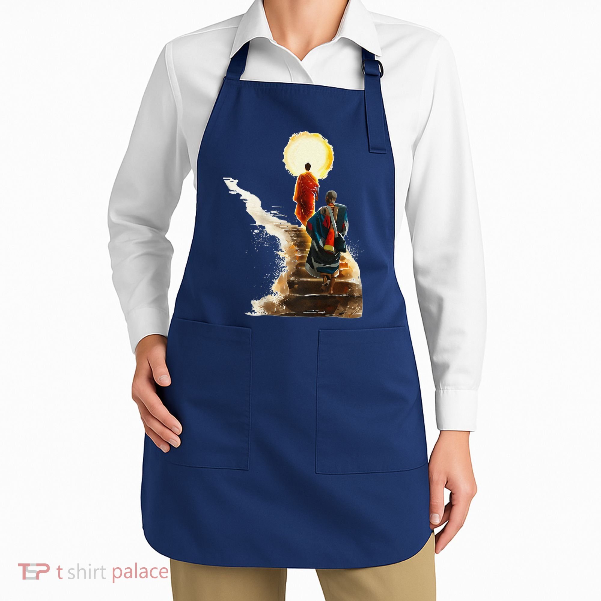 Thich Minh Tue On Back Monks Vietnamese Apron