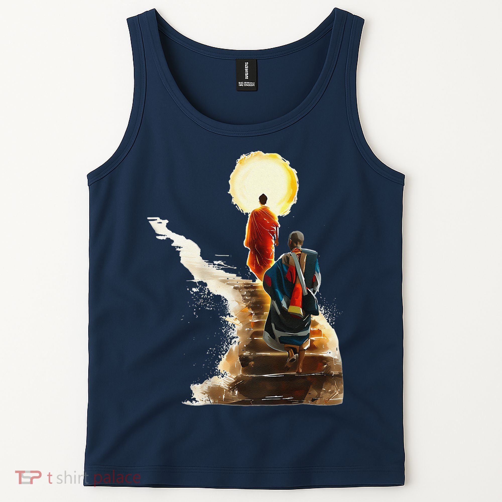 Thich Minh Tue On Back Monks Vietnamese Tank Top