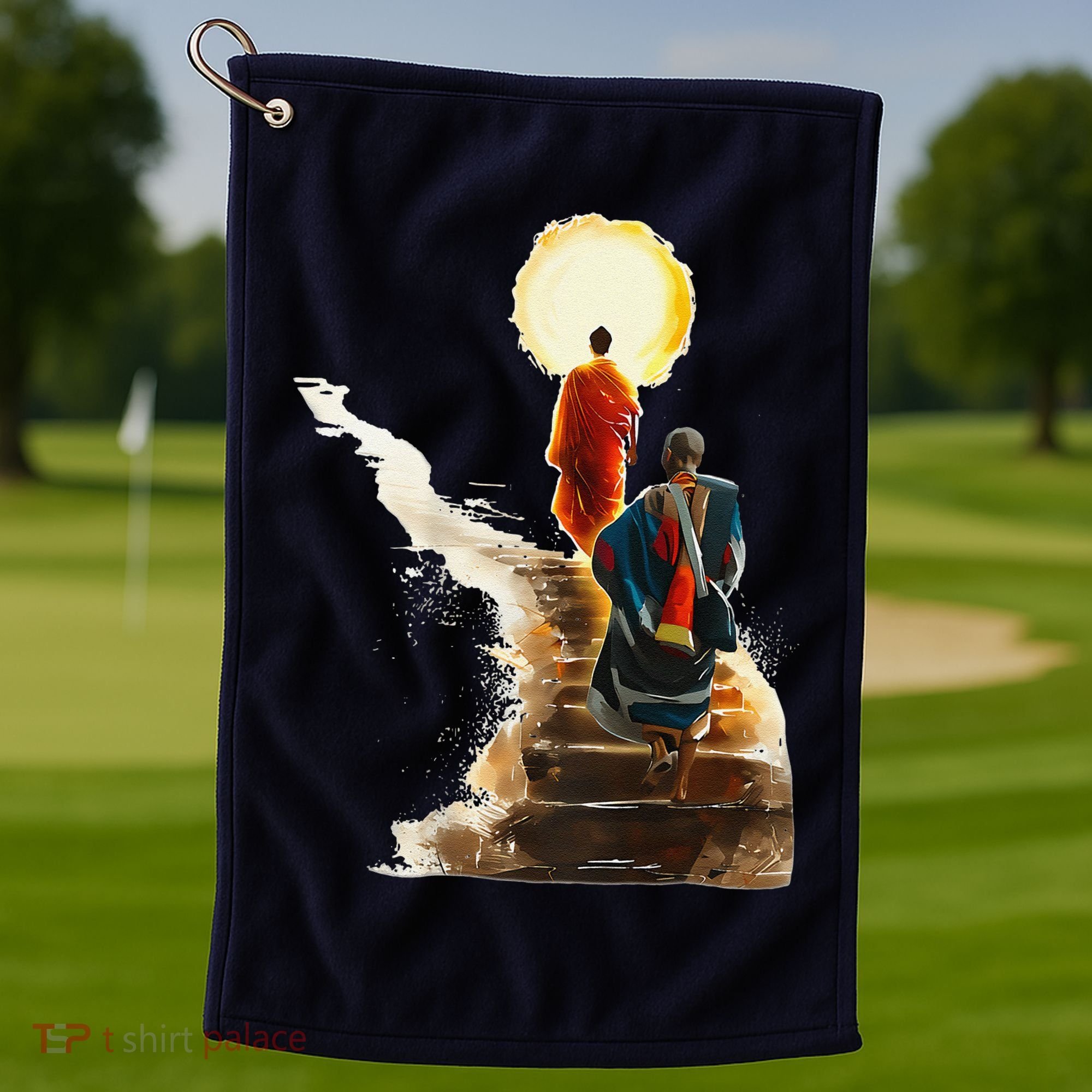 Thich Minh Tue On Back Monks Vietnamese Golf Towel