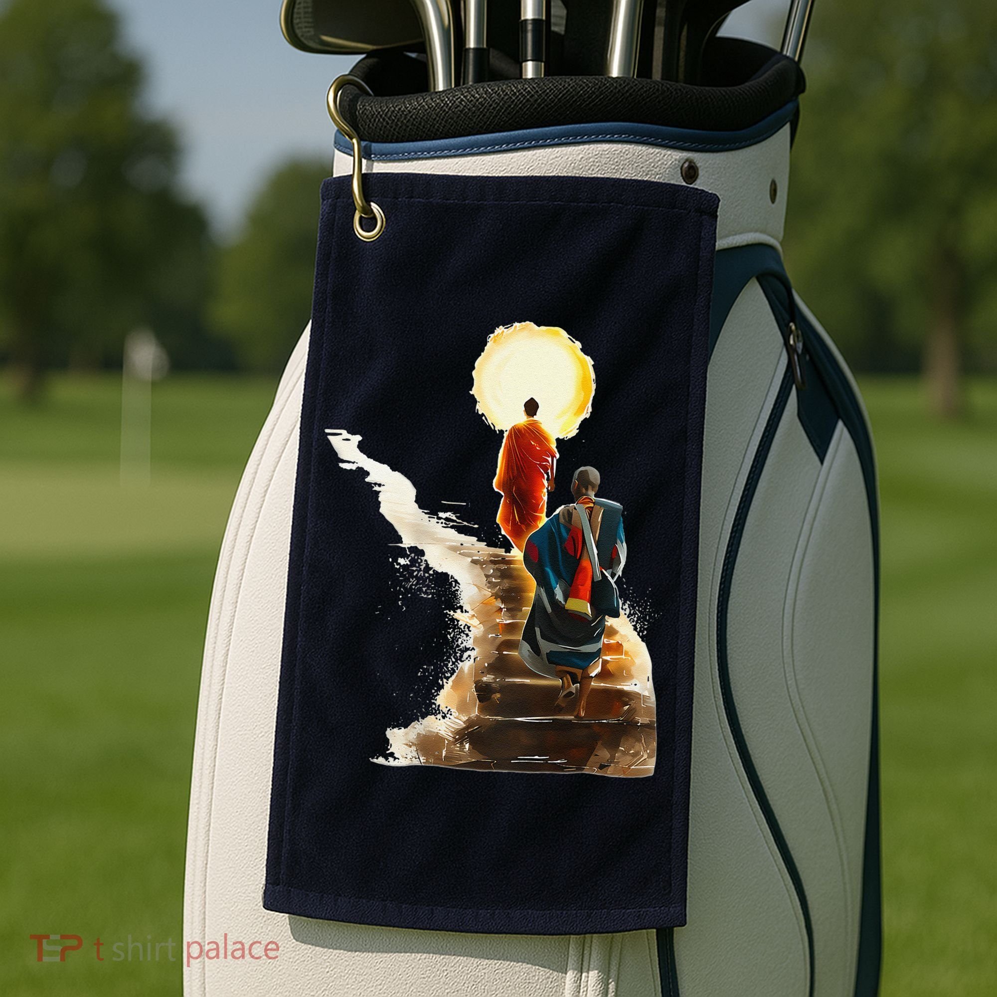 Thich Minh Tue On Back Monks Vietnamese Golf Towel