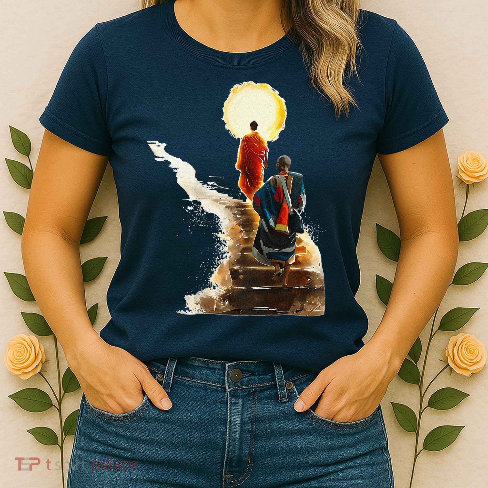 Thich Minh Tue On Back Monks Vietnamese Women's T-Shirt