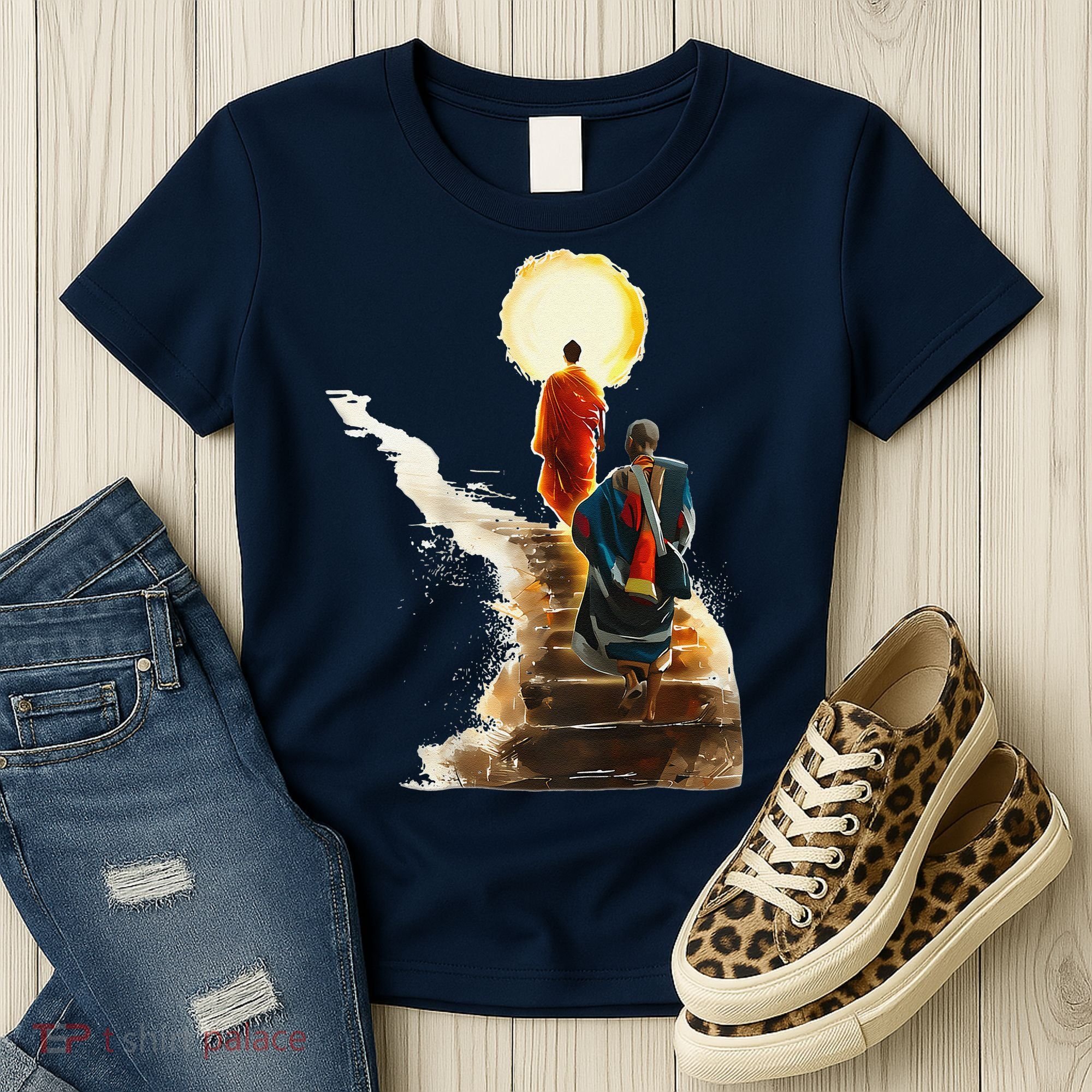 Thich Minh Tue On Back Monks Vietnamese Women's T-Shirt