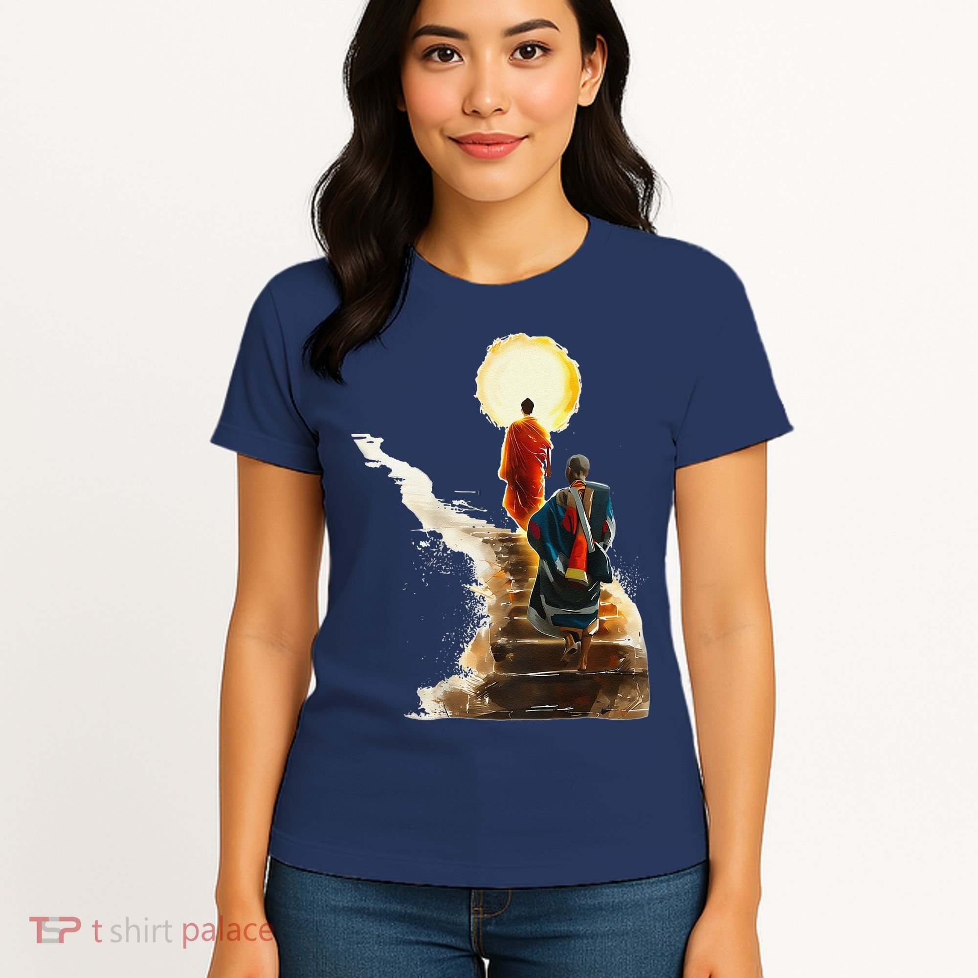 Thich Minh Tue On Back Monks Vietnamese Women's T-Shirt
