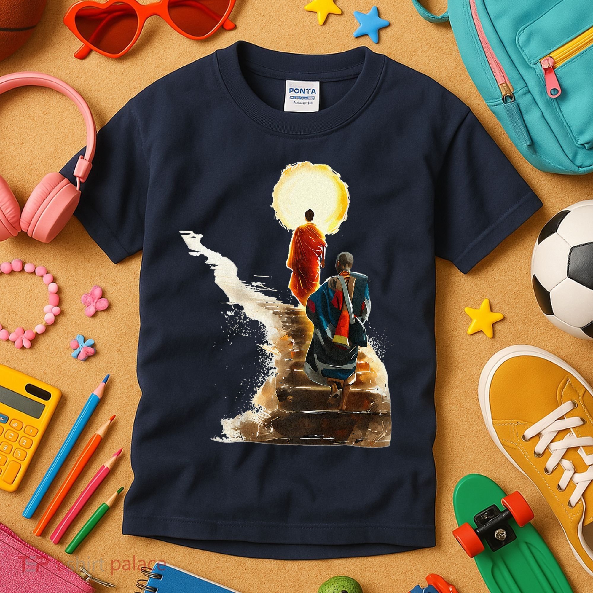 Thich Minh Tue On Back Monks Vietnamese Kids T-Shirt