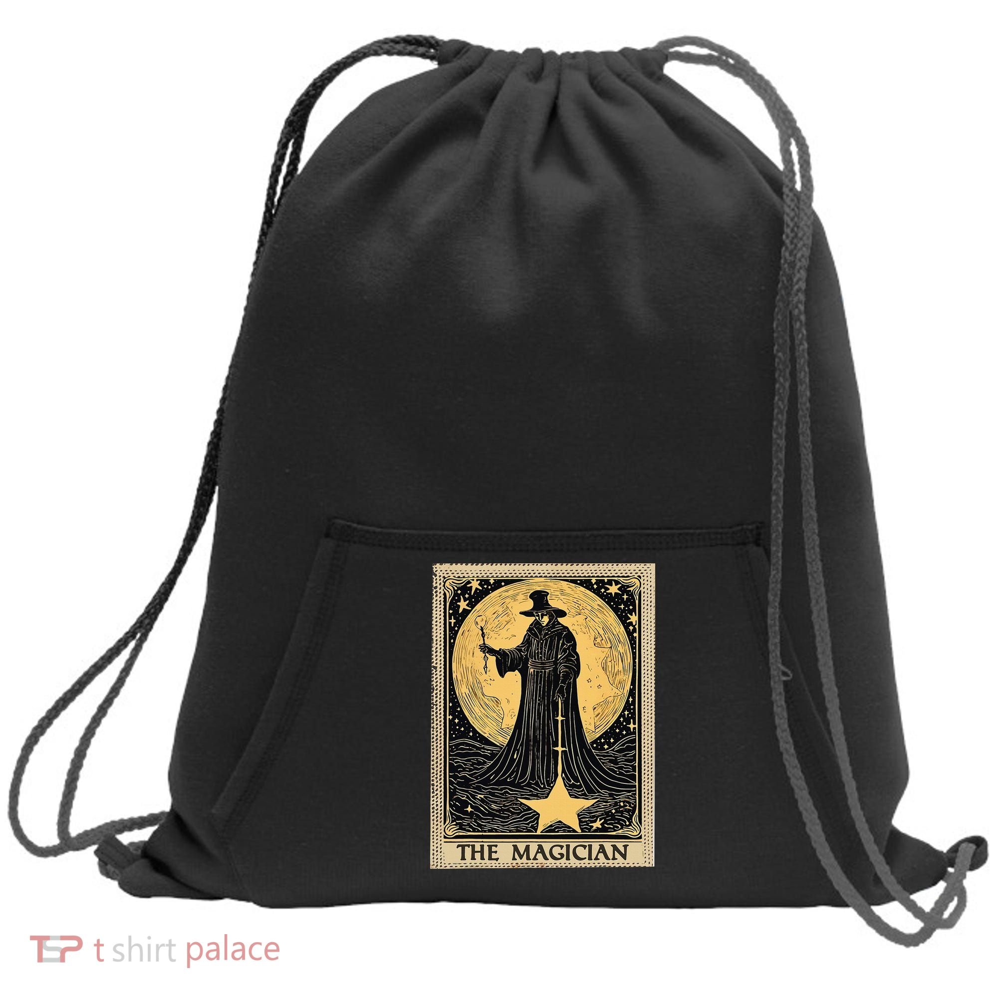The Magician Tarot Card Sweatshirt Cinch Pack Bag