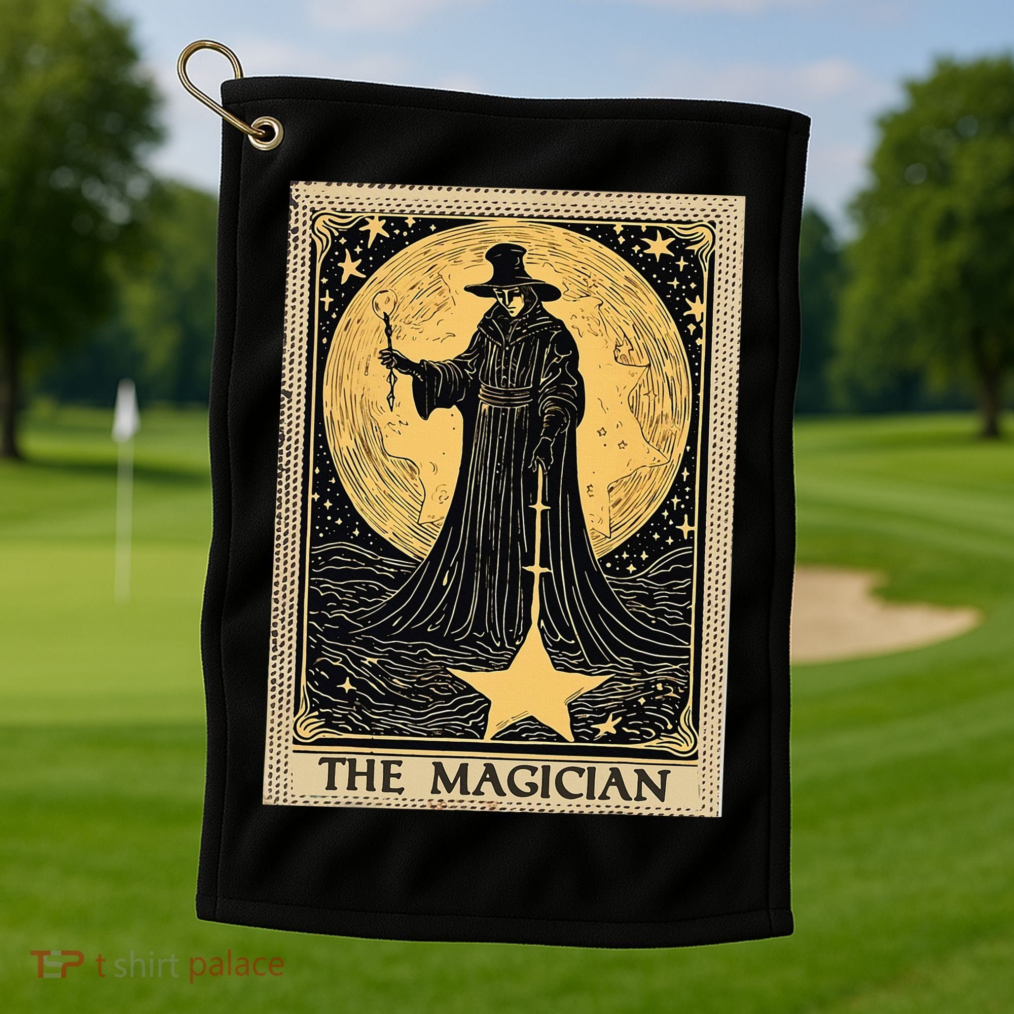 The Magician Tarot Card Golf Towel